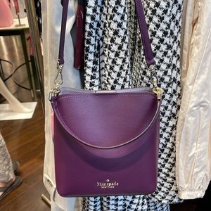 Kate Spade darcy small bucket bag 
Ripe Plum